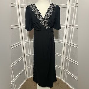 Maternity Maxi Wrap Dress